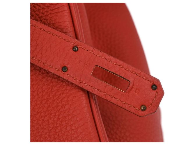 Hermès Hermes Birkin Red Togo with Gold Hardware 30 - vista 6
