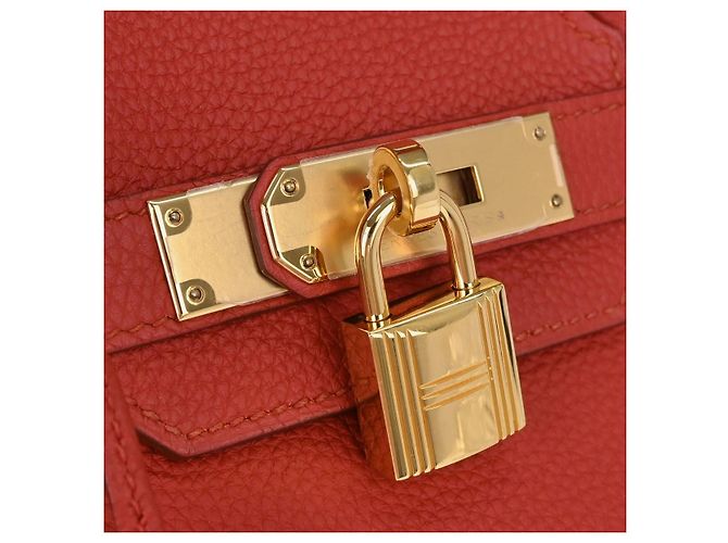 Hermès Hermes Birkin Red Togo with Gold Hardware 30 - vista 7