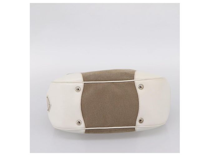 Prada Canapa Hobo Canvas com Couro Medium - vista 5