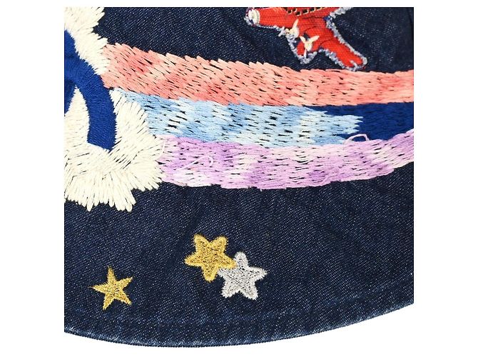 Cappello Bucket Chanel Denim Mood con ricamo Night Flight - vista 4