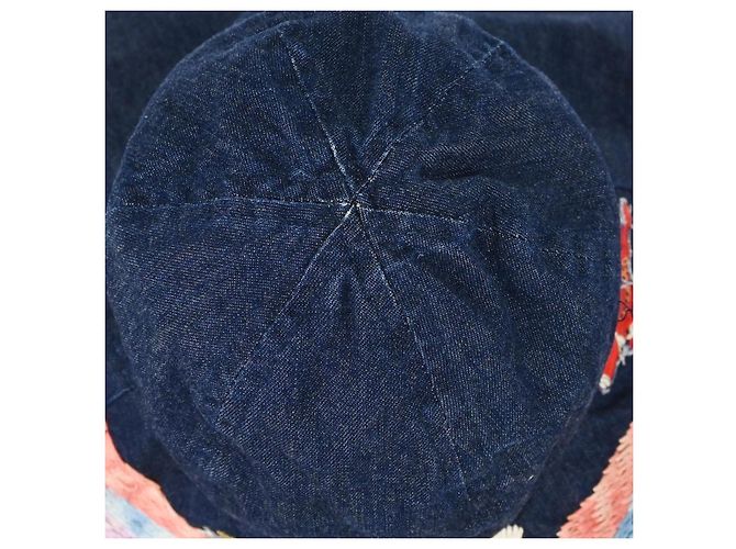 Cappello Bucket Chanel Denim Mood con ricamo Night Flight - vista 7