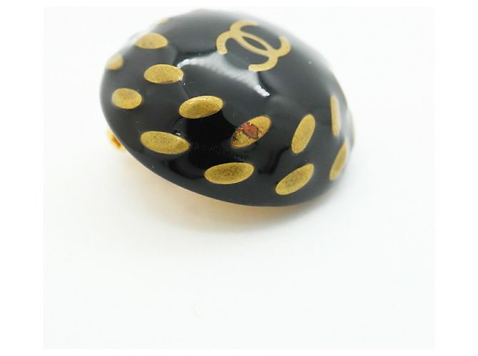 Chanel Clip-Ohrringe in Schwarz und Gold - Ansicht 6