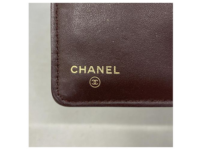 Portafoglio lungo Chanel nero in vitello granulato - vista 4