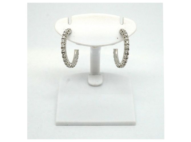 Orecchini Cartier Etincelle de SM in oro bianco 18K e diamanti - vista 2