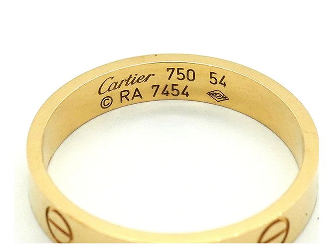 Anello Mini Love Cartier in oro giallo 18K - vista 4