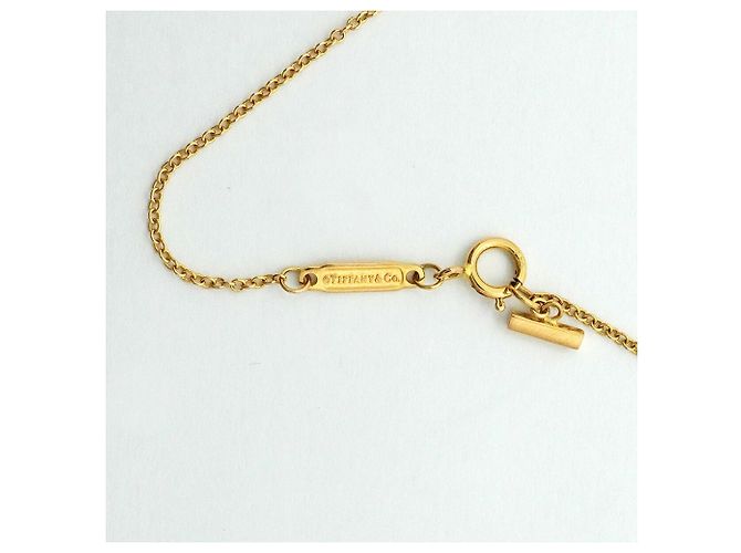 Autre Marque Collar Tiffany & Co. T Smile Mini en oro amarillo de 18K - vista 4