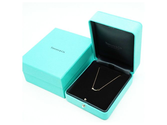 Autre Marque Collar Tiffany & Co. T Smile Mini en oro amarillo de 18K - vista 7