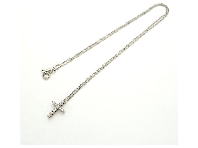 Autre Marque Tiffany & Co. Small Kreuz-Halskette - Ansicht 3