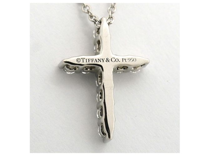 Autre Marque Tiffany & Co. Small Kreuz-Halskette - Ansicht 6