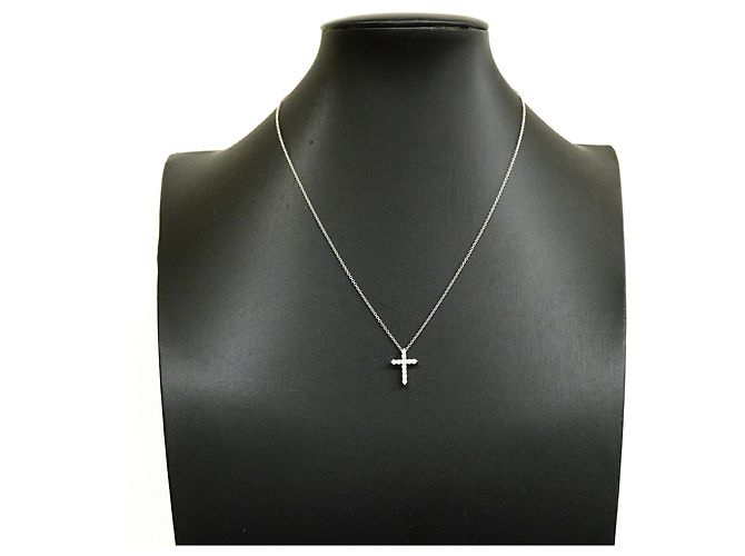 Autre Marque Tiffany & Co. Small Kreuz-Halskette - Ansicht 7
