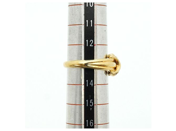 Autre Marque Tiffany & Co. Ehering aus 18K Gelbgold mit Diamanten - Ansicht 6