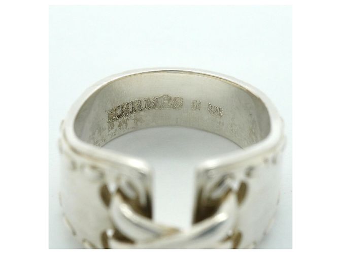 Ring Hermès Anello a Fascia Hermes Silver 925 - vista 4