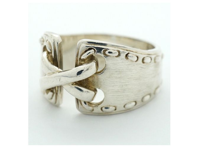 Ring Hermès Anello a Fascia Hermes Silver 925 - vista 9