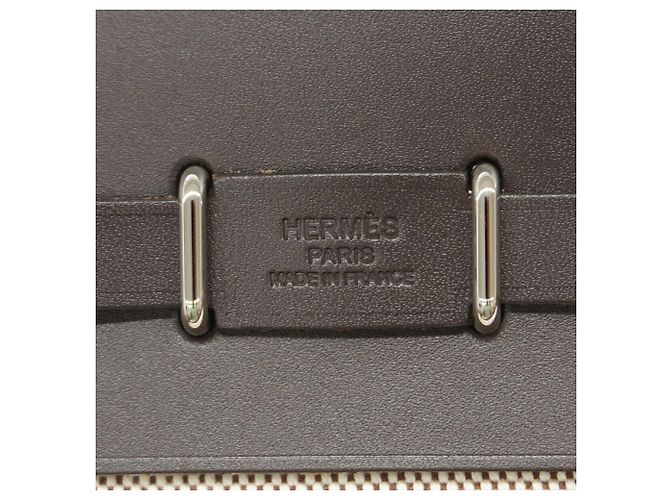 Hermès Borsa a tracolla Hermes Herbag Zip Mini Toile H Terre G Stamp - vista 5