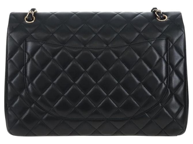 Bolsa Chanel Classic Single Flap em pele de cordeiro acolchoada Jumbo - vista 3