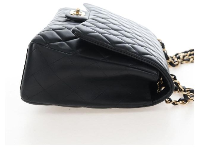 Bolsa Chanel Classic Single Flap em pele de cordeiro acolchoada Jumbo - vista 5