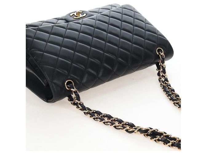 Bolsa Chanel Classic Single Flap em pele de cordeiro acolchoada Jumbo - vista 6