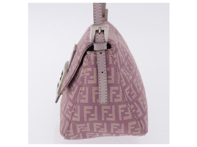 Borsa Fendi Baguette Zucchino Canvas Small - vista 4