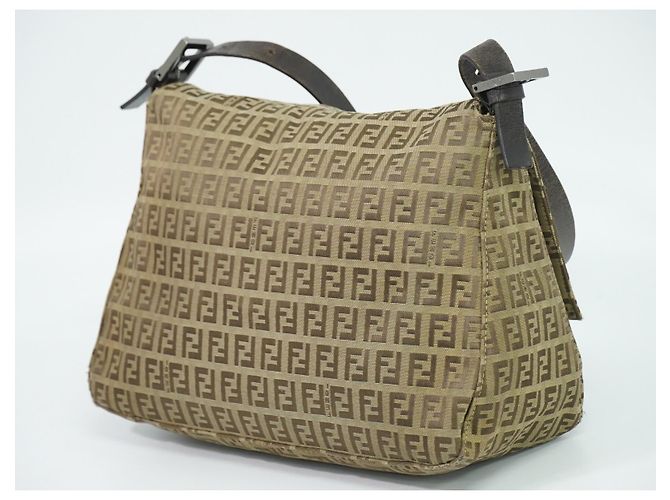 Fendi Zucchino Canvas Mamma Baguette Canvas Medium - vista 2