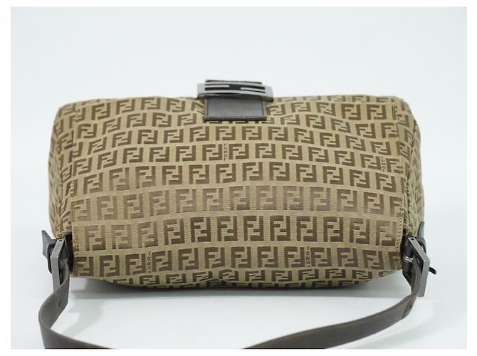 Fendi Zucchino Canvas Mamma Baguette Canvas Medium - vista 5