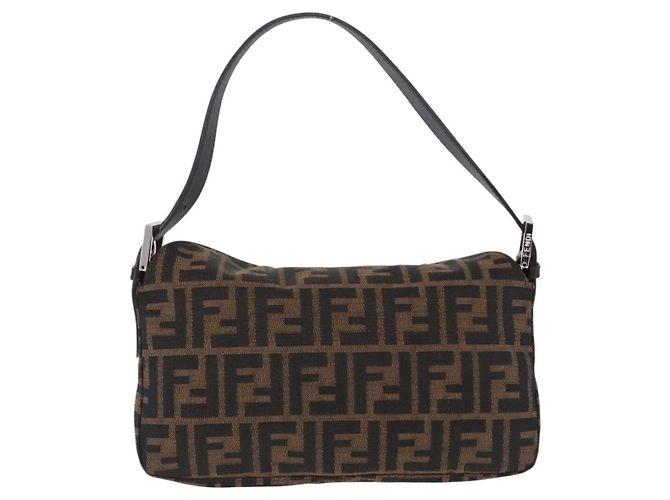 Pochette Fendi Baguette in tela Zucca - vista 2