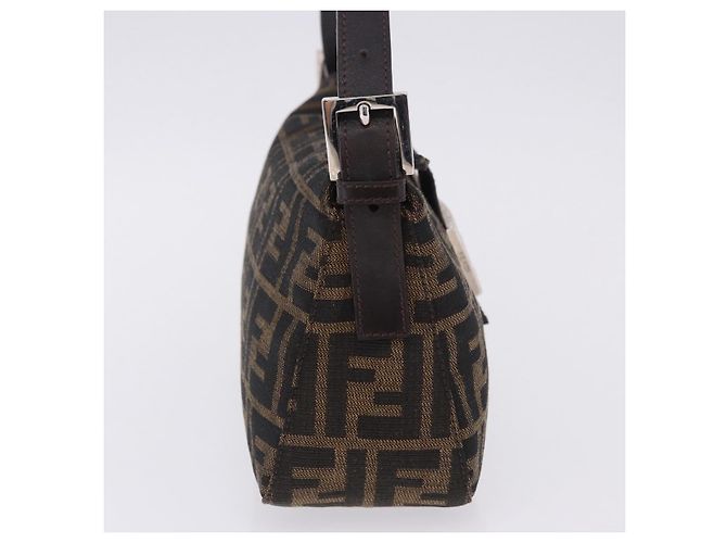 Pochette Fendi Baguette in tela Zucca - vista 4
