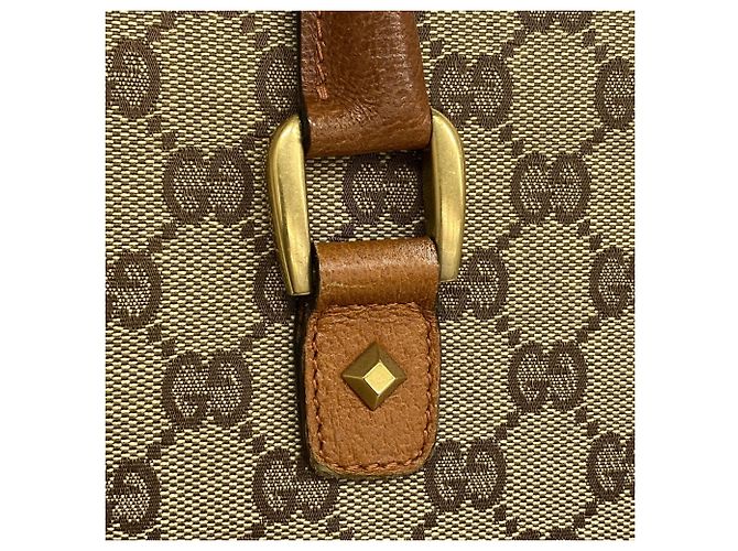 Gucci Shopper Bag aus braunem Canvas - Ansicht 11