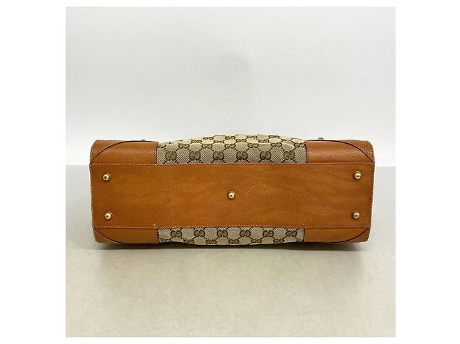Gucci Shopper Bag aus braunem Canvas - Ansicht 3