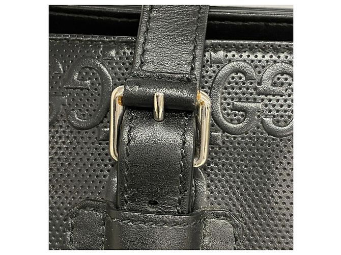 Borsa Tote Gucci in pelle nera - vista 9