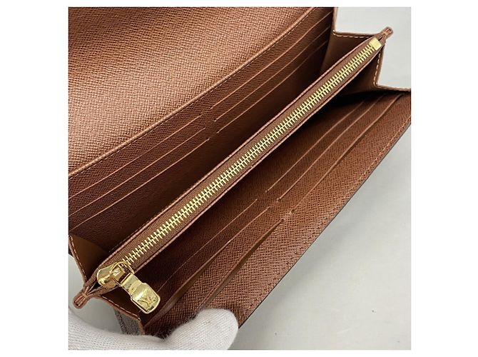 Louis Vuitton Monogram Portefeuille Sarah Long Wallet - vista 3