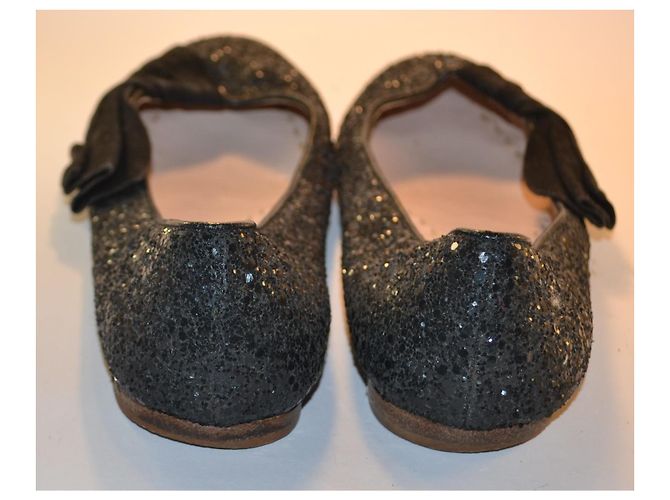 Miu Miu Bailarinas Glitter Negras - vista 4