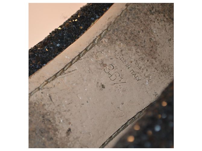 Miu Miu Bailarinas Glitter Negras - vista 6