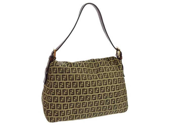 Fendi Zucchino Canvas Mamma Baguette Canvas Medium - vista 2