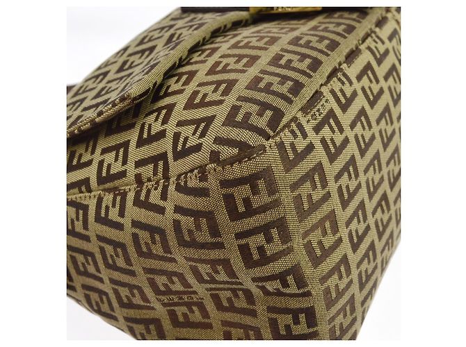 Fendi Zucchino Canvas Mamma Baguette Canvas Medium - vista 3