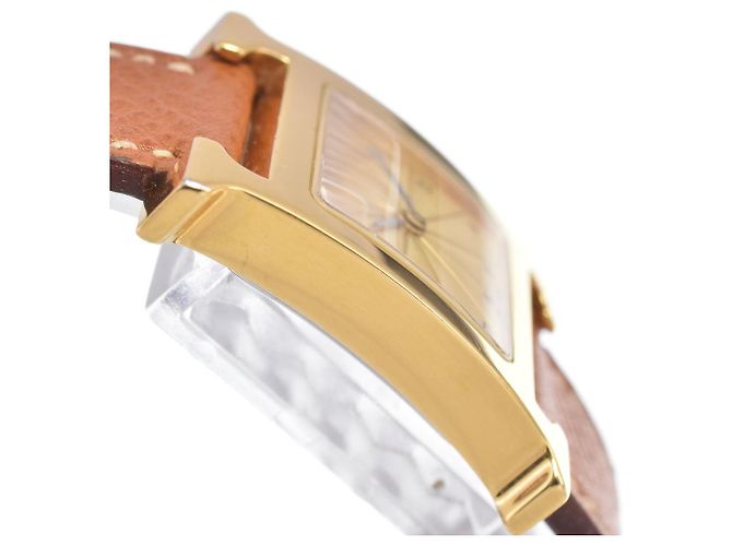 Hermès Hermes Heure H Quartz Metallo Placcato e Pelle 21 - vista 4