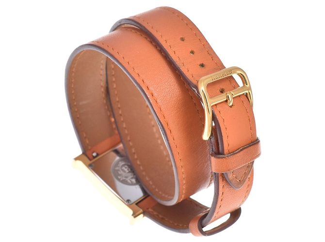 Hermès Hermes Heure H Quartz Metallo Placcato e Pelle 21 - vista 5
