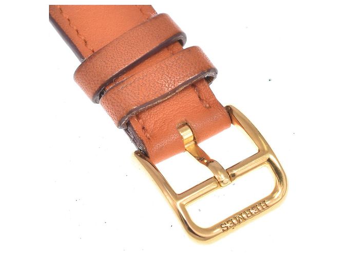 Hermès Hermes Heure H Quartz Metallo Placcato e Pelle 21 - vista 7