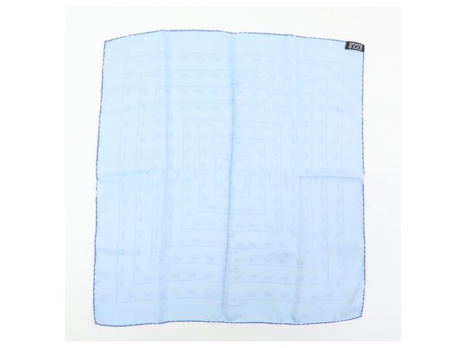 Hermès Carré 42 in seta blu - vista 3