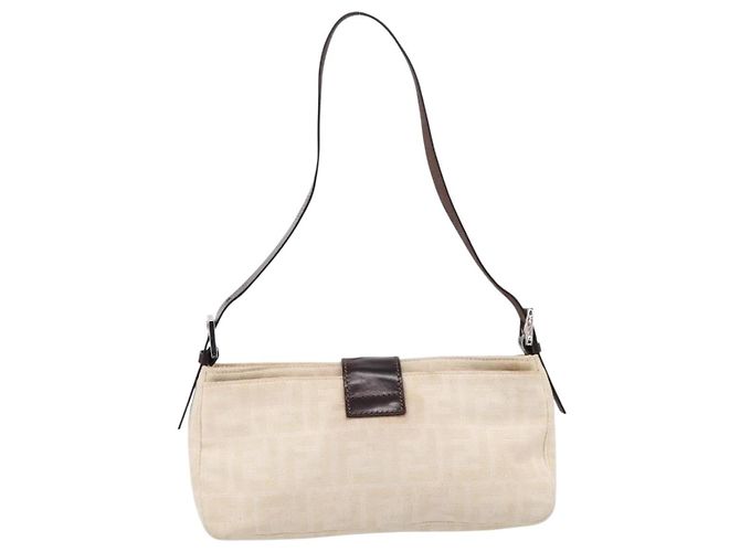 Pochette Fendi Baguette in tela Zucca - vista 2