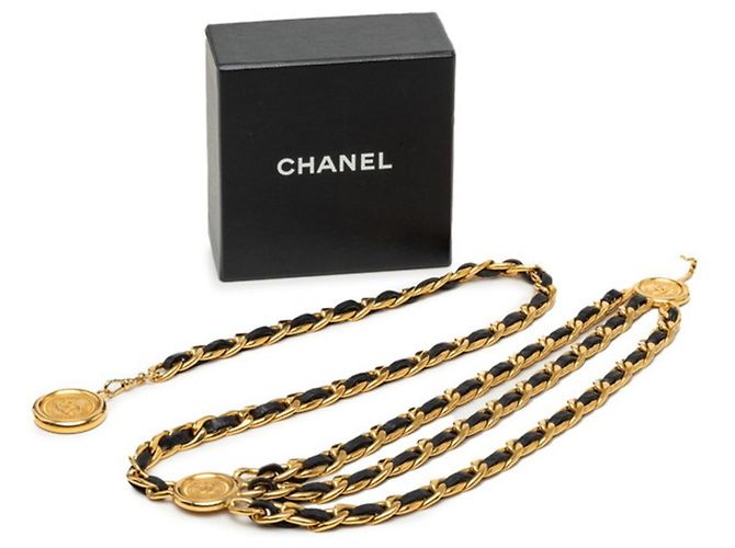 Cambon Ceinture Chanel Coco Mark à triple chaîne - vue 5