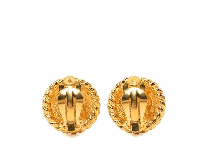 Boucles d'oreilles clips rondes Chanel Coco Mark - vue 2