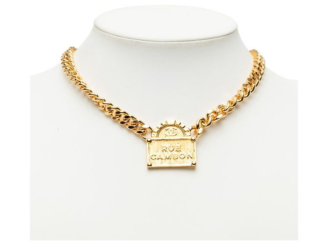Colar de corrente Chanel Coco Mark Rue Cambon - vista 6