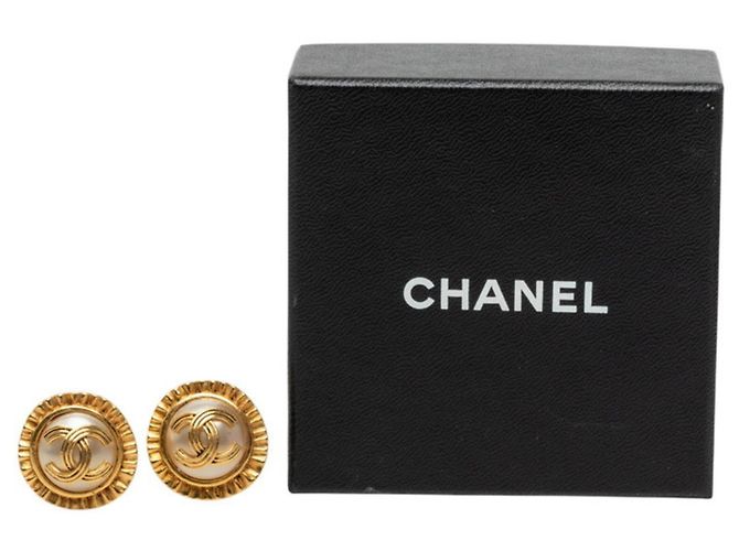 Timeless Orecchini a clip vintage Chanel Coco Mark - vista 4