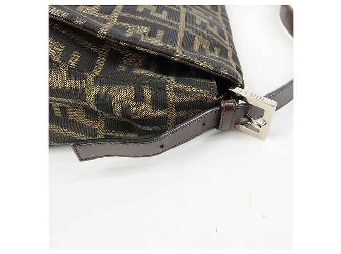 Fendi Zucchino Mamma Baguette Canvas Medium Tasche - Ansicht 7