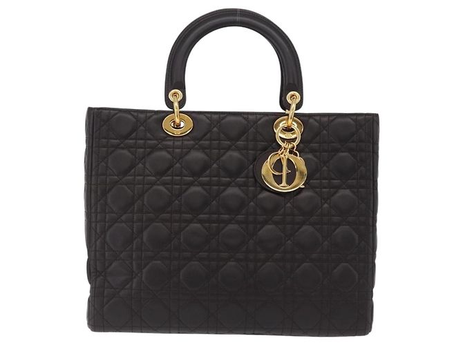 Christian Dior Lady Dior Cannage Quilt Denim Large - vista 2