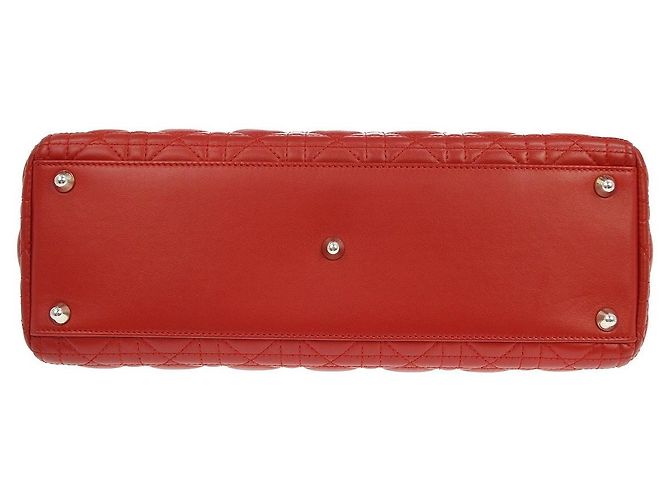 Christian Dior Lady Dior Cannage Quilt Lambskin Large - vista 3