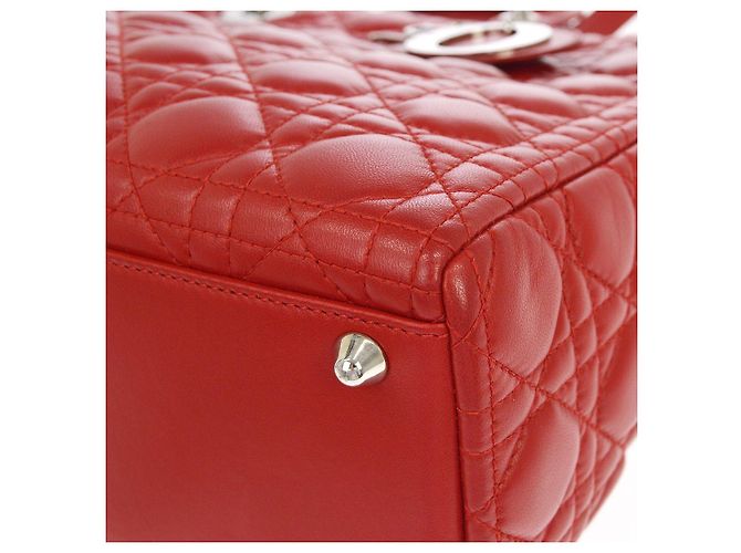 Christian Dior Lady Dior Cannage Quilt Lambskin Large - vista 4