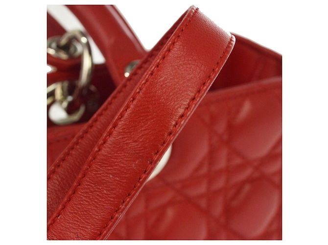 Christian Dior Lady Dior Cannage Quilt Lambskin Large - vista 6