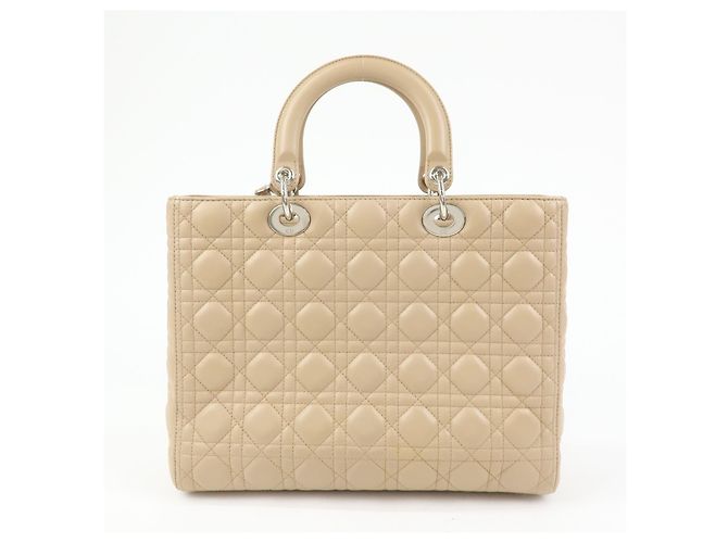 Christian Dior Lady Dior Cannage Quilt Lambskin Large - vista 2