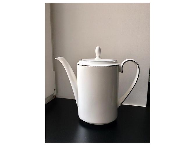 Vera Wang for Wedgwood Blanc et Noir Porcelain Teapot - view 2